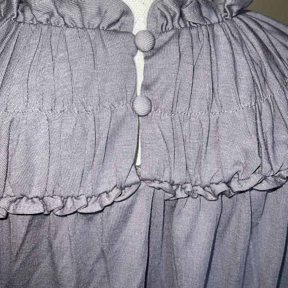 Ann Taylor ruched neck long sleeve top - Picture 6 of 8